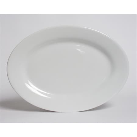 Alaska 10 In. X 7.25 In. Oval Platter - Porcelain White - 2 Dozen